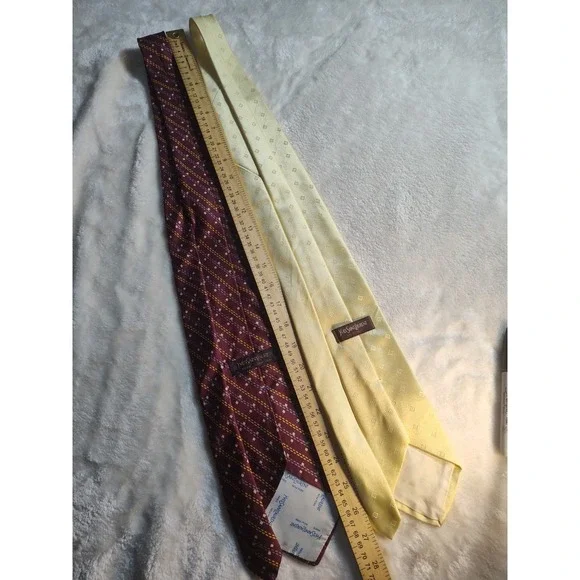 Yves Saint Laurent Ties YSL Lot Of 2 Designer Neck Ties Multi-Colored 1751 - Picture 2 of 8